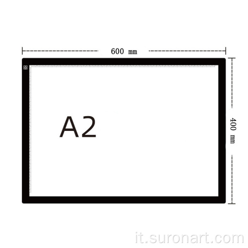 Luce di tracciamento a LED in acrilico formato A2 super sottile